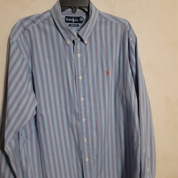 Ralph Lauren Blue Label Men's Classic Fit  LS Button Down Shirt in Size XL - Picture 1 of 5